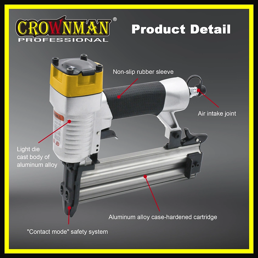 Crownman Industrial Grade Brad Nailer, Air Nail Gun, Air Nailer