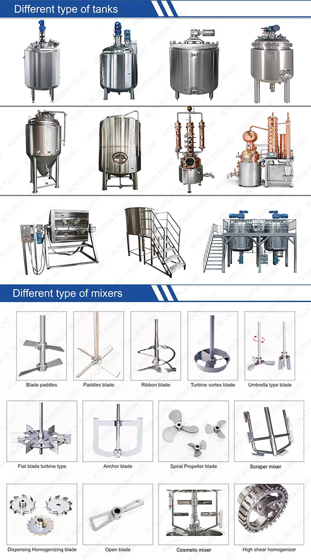 Stainless Steel Paint Jacket Mixing Tank Open Tank