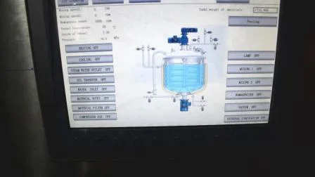 Tanque de mistura a vácuo de aço inoxidável para planta de produção de tintas